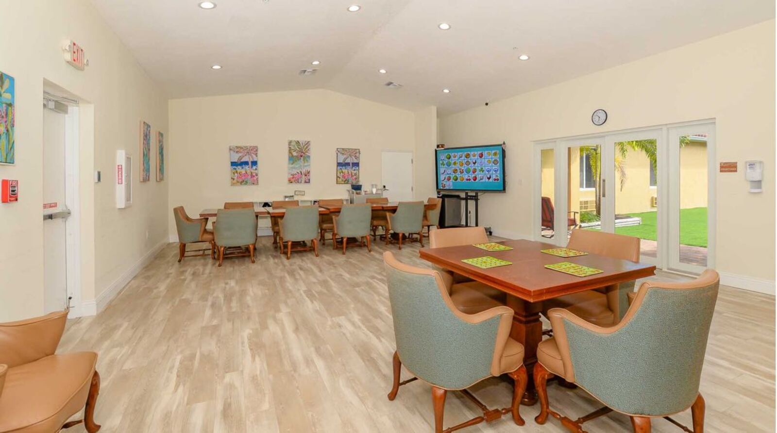 Activity room at The Manor of Fort Pierce dementia care community